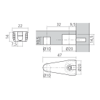 Boîtier excentrique DÉFIX Ø20 + 10 mm
