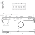 Coulisse pour porte rentrante