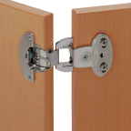 Charnière clipsable à nœud apparent pour porte en semi-applique