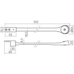 LED-Spot FLEXI, flexibler Arm, rund