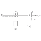 Porte-rouleau double SLIM