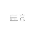 Schienenendstück CLIPO 16, oben