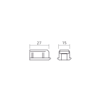 Embout de rail haut Clipo 16