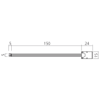 Verbindungsleitung mit Clip-Anschluss für RGB-LED