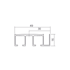 Doppellaufschiene CLIPO 16
