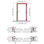 Set für Tapetentür X2