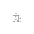 Profil porte haut/bas P40