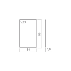 Carte pour fermeture manuelle