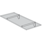 Support pour tablette bois Ø 20 mm