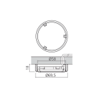 Opbouwring Ø58 mm