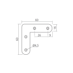 Equerre plate