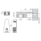 Excenter EXPANDO Ø20 + 10 mm