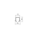 Rail simple haut Clipo 16