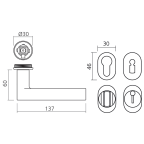 Ensemble 1021 sur mini rosace