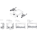Geleider MOVENTO 70 kg BLUMOTION / TIP-ON BLUMOTION