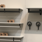 Geräuschreduzierte Kleiderstange, rechteckig