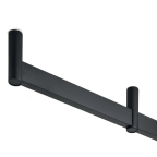 Tube de penderie rectangle antibruit