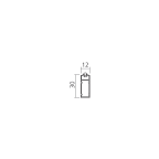 Tube de penderie rectangle antibruit