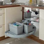 Ensemble poubelles tri sélectif pour élément d’angle