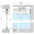 Garnitur CLIPO 36 Glas G IS für 1 Tür