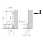 Scharnier CLIP top BLUMOTION 110° voor inliggende deur
