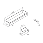Unterschrankauszug SOUS-CHEF TRAY PLUS für Brot und Flaschen