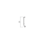 Clip-Blende zu Klemmschuh CLIPO 36 Glas
