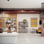 Paire de fixations pour mur ou plafond