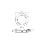 LED spot Plug rond 12 V