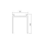 Set voor demonteerbare bovenrail Junior 120