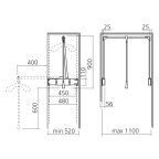 Penderie double professionnelle
