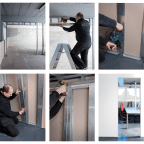 Set voor inbouwschuifdeur voor frame van 100 mm