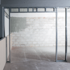 Set voor inbouwschuifdeur voor frame van 100 mm