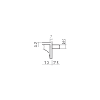 Fachbodenträger Ø 3 mm
