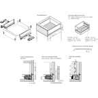 LÉGRABOX BLUMOTION / TIP-ON BLUMOTION blanc soie mat hauteur K