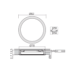 LED spot 230 V Ø78 mm dimbaar