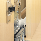 Coulisses pour porte coulissante escamotable