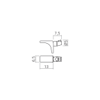 Fachbodenträger Ø 5 mm