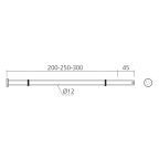 Support droit avec arrêt