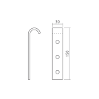Haken für Holzleiter