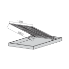Verticaal bed met opbergruimte