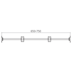 Support pour rallonge de table pliante