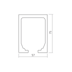 Rail simple Junior 250