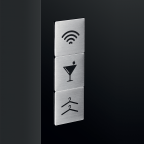 Plaque signalétique inox adhésive