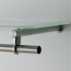 Halter für Tablar und Kleiderstange