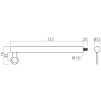 Halter für Tablar und Kleiderstange