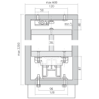 Coulisse d'armoire Forte