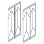 Ferrure pour porte coulissante PS66