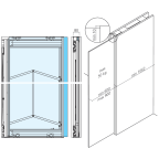 Ferrure pour porte coulissante PS66