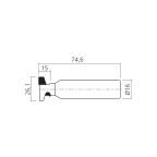 Diamantboor voor trapeziumprofiel